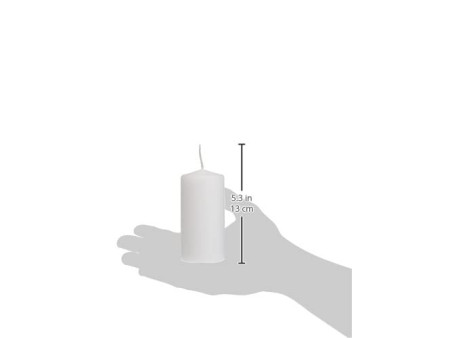 STARPAK Bougie cylindrique, diamètre: 50 mm, blanc