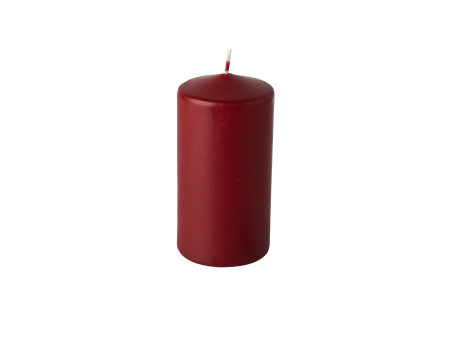 STARPAK Bougie cylindrique, diamètre: 60 mm, bordeaux