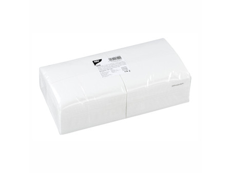PAPSTAR Serviettes Bistro, 330 x 330 mm, 2 couches, blanc