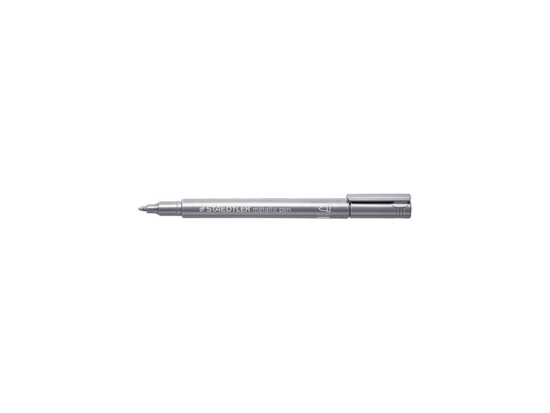 STAEDTLER Marqueur permanent métallisé, pointe ogive, argent