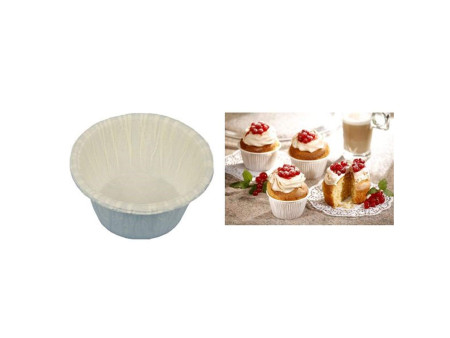 PAPSTAR Moule à pâtisserie 'Muffin', en papier, blanc