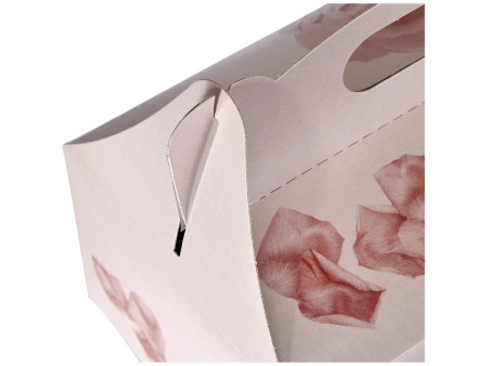PAPSTAR Boîte carton à gâteau avec poignée, 200 x 130 x 90mm