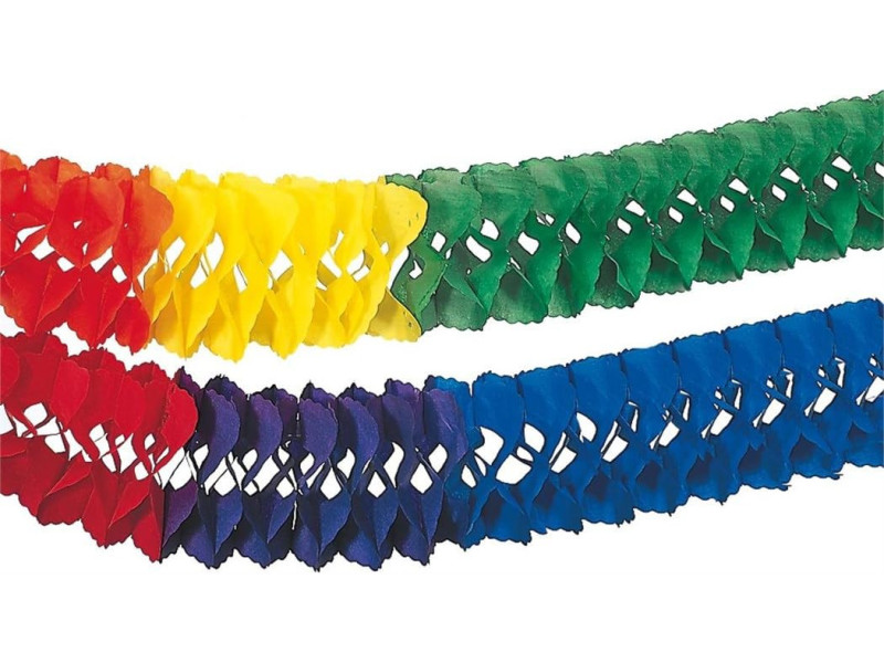 PAPSTAR Guirlande pour grande salle 'Rainbow', 250 mm