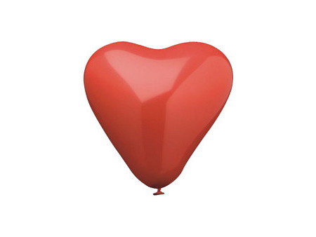 PAPSTAR Ballon de baudruche 'Coeur', en forme de coeur,rouge