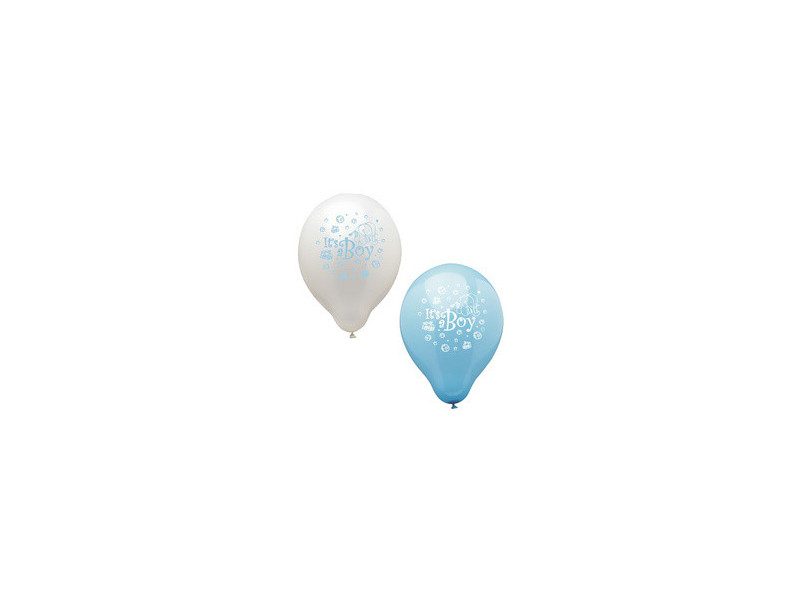 PAPSTAR Ballons de baudruche 'It's a Boy',assorti bleu/blanc