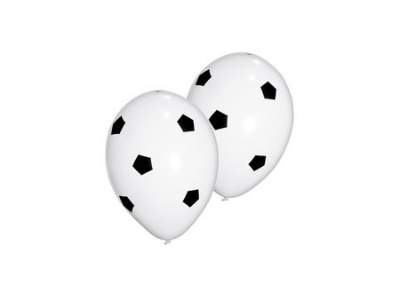 PAPSTAR Ballon de baudruche 'Soccer', noir/blanc