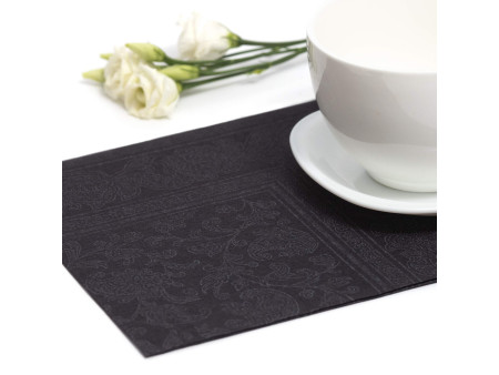 PAPSTAR Serviette 'ROYAL Collection Ornaments', noir