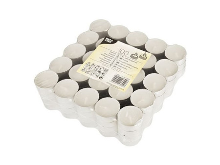 STARPAK Bougies chauffe-plat, diamètre: 38 mm, blanc