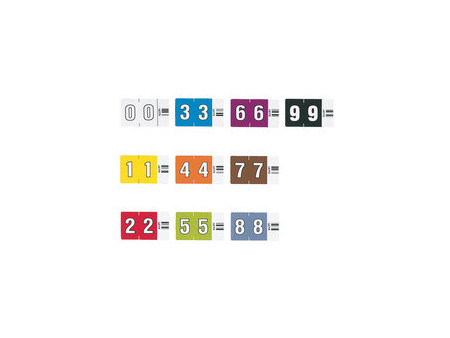 LEITZ Etiquette numérique Orgacolor '1', rouleau, jaune