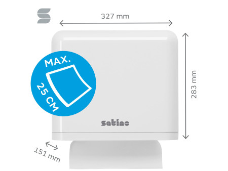 satino by wepa Distributeur d'essuie-mains petit, blanc
