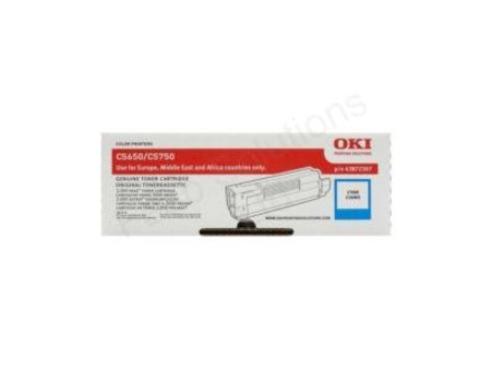 OKI Toner pour OKI C5650/C5650N/C5750/C5750N, cyan
