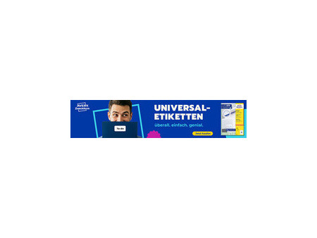 AVERY Zweckform Etiquette universelle, 105 x 37 mm, jaune