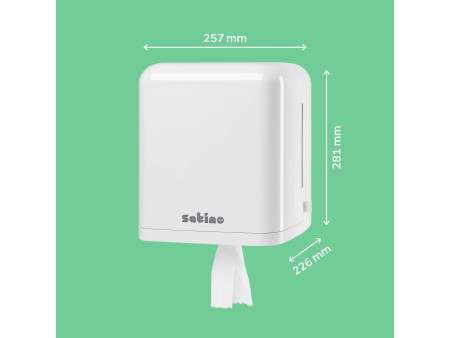 satino by wepa Distributeur d'essuie-mains Centerfeed, blanc