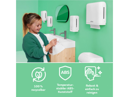 satino by wepa Distributeur d'essuie-mains mini, blanc