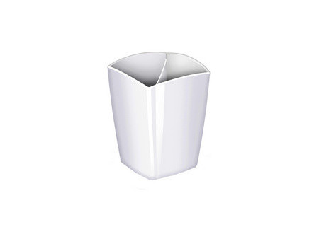 CEP Pot à crayons GLOSS, 2 compartiments, blanc