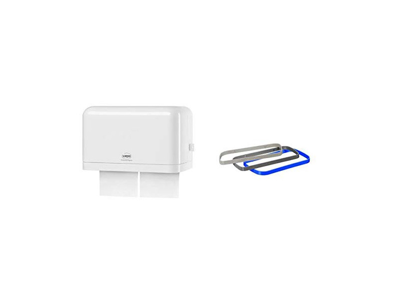 satino by wepa Distributeur de papier-toilette unique, blanc