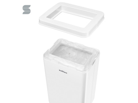 satino by wepa Poubelle, 50 litres, blanc
