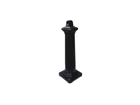 Rubbermaid Cendrier sur base GroundsKeeper Tuscan, noir