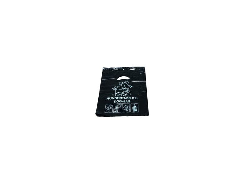 DEISS Sachet à déjections canines, HDPE, 3 litres, noir