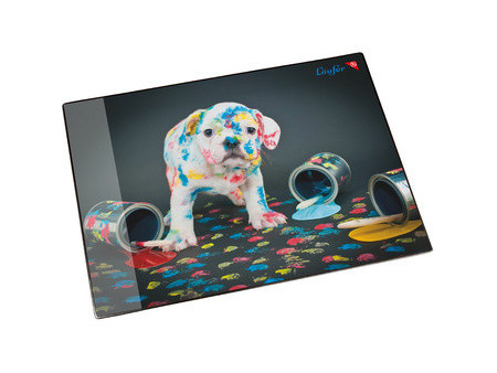 Läufer Sous-main 'chien multicoloré', 400 x 530 mm