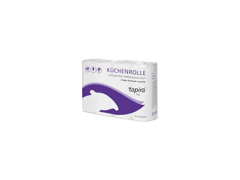 Tapira Rouleau papier essuie-tout Top, 3 plis, extra blanc