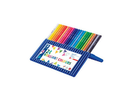 STAEDTLER Crayon de couleur ergosoft triangulaire,étui de 12