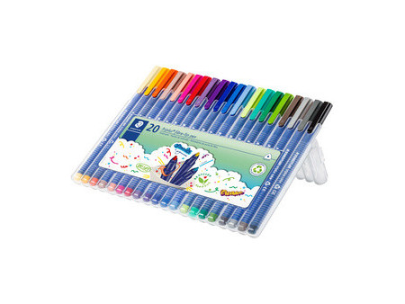 STAEDTLER Feutre triplus, étui de 20