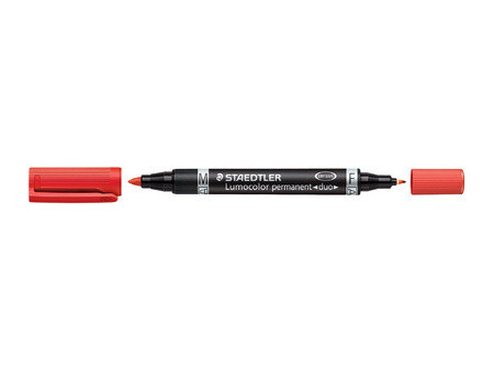 STAEDTLER Marqueur permanent 348 Lumocolor duo, bleu