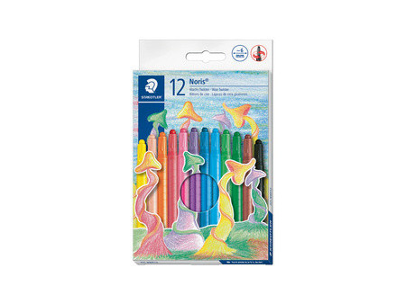 STAEDTLER Crayon en cire Noris, étui plastique de 12