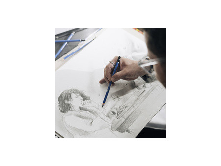 STAEDTLER Crayon 100 Mars Lumograph, étui en métal de 12