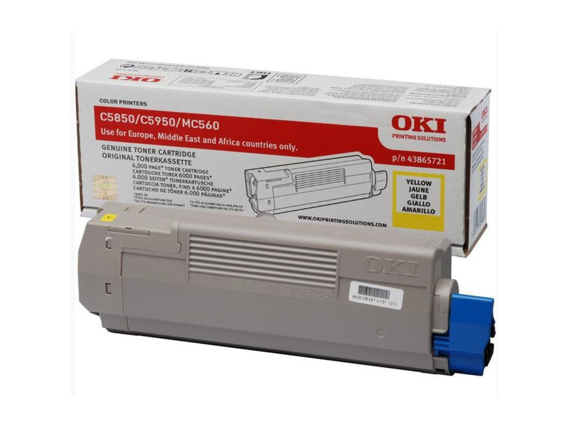 OKI Toner pour OKI C5850/C5950, jaune