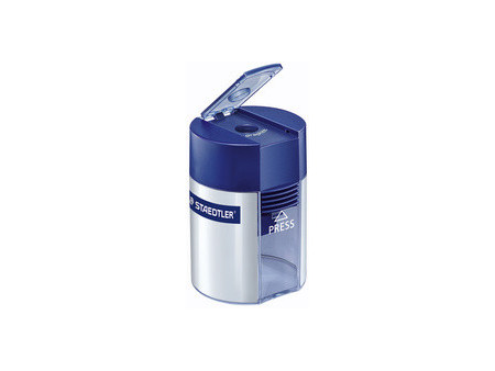 STAEDTLER Taille-crayon avec réservoir, rond, argenté