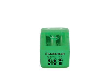 STAEDTLER Taille-crayon à 2 trous 51260F, vert néon