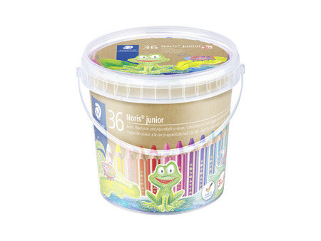 STAEDTLER Crayon de couleur Noris junior, seau de 36