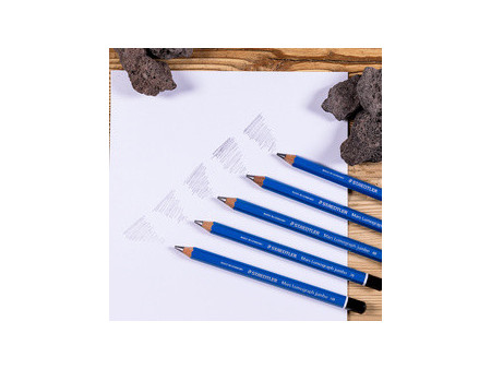 STAEDTLER Crayon graphite Mars Lumograph jumbo, blister de 5