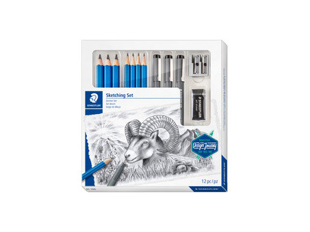 STAEDTLER Kit de dessin Sketching Design Journey, 12 pièces