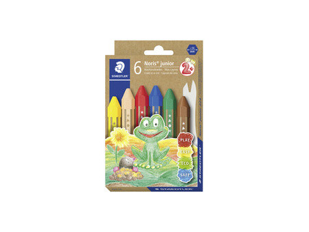 STAEDTLER Craie à la cire Noris junior, étui carton de 6
