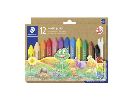 STAEDTLER Craie à la cire Noris junior, étui carton de 6