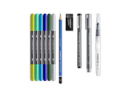 STAEDTLER Kit aquarelle & de calligraphie Watercolor