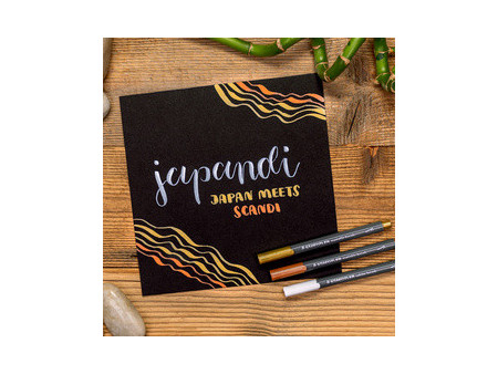 STAEDTLER Feutre pinceau metallic brush, étui de 6