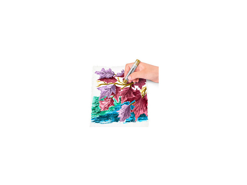 STAEDTLER Pastel à l'huile métallisé, étui carton de 6