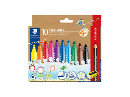 STAEDTLER Feutre Noris jumbo, pack bonus