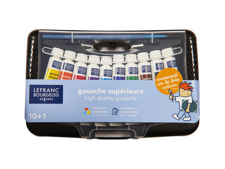 LEFRANC BOURGEOIS Gouache en tube College Box, 10 tubes