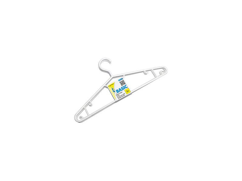 Peggy Perfect Cintre en plastique avec barre, paquet de 3
