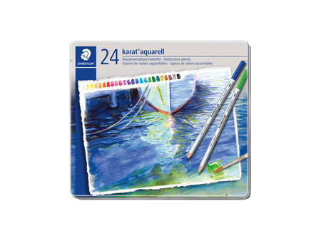 STAEDTLER Crayon aquarellable karat aquarelle, étui de 24