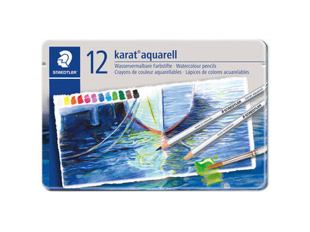 STAEDTLER Crayon aquarellable karat aquarelle, étui de 24
