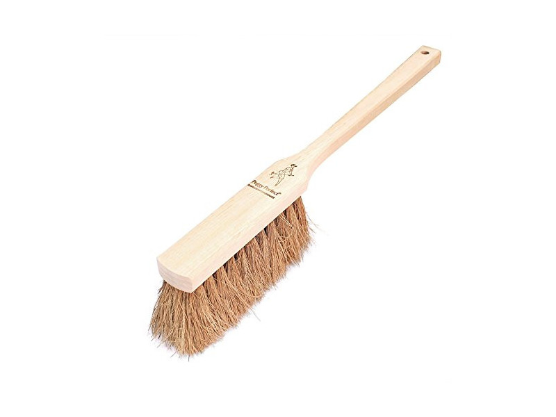LEO MAIER Balayette à manche long, bois naturel, 420 mm
