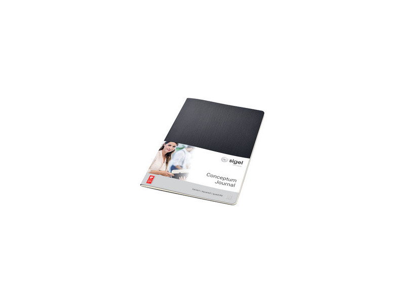 sigel Cahier Conceptum, A4, ligné, noir