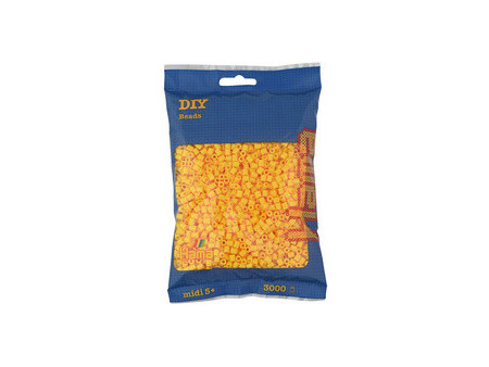 HAMA Perles à repasser midi, sachet de 3.000, jaune