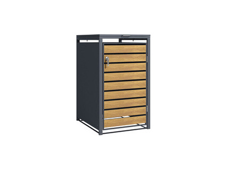 phoenix Abri de poubelle GB1168AWK, 1 porte, aspect bois